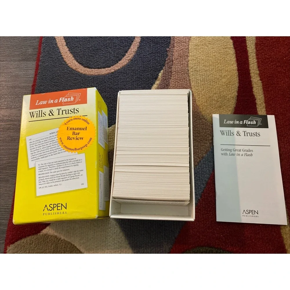 Emanuel Law in a Flash Contracts Cards Flashcards Bar Exam Law School 2012 READ
